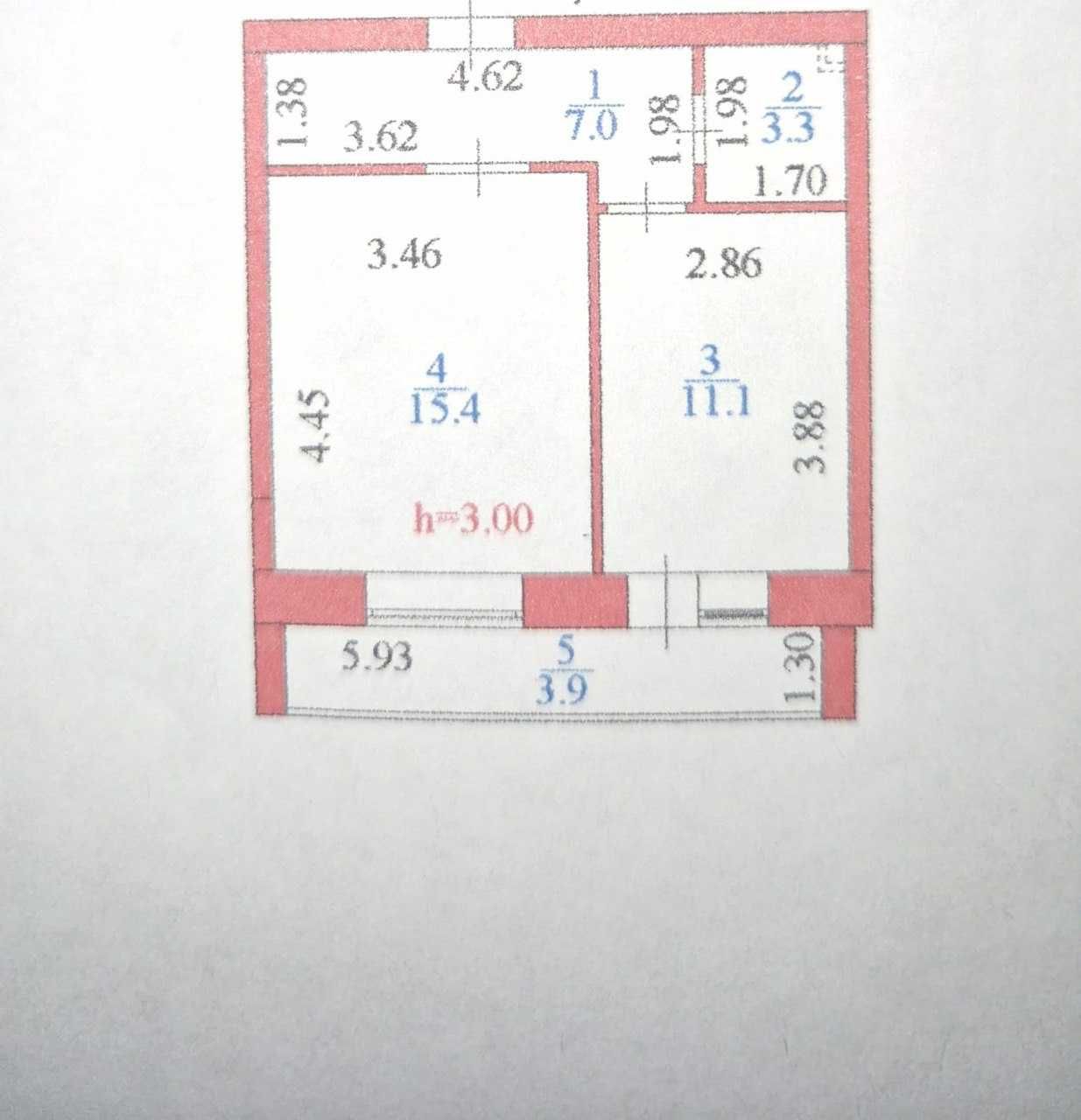 Продам 1 комнатную квартиру.ЖК Брусель