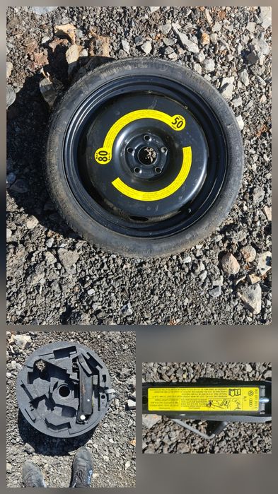 Организатор с крик и Резервана гума за VW Голф 5/Golf 5  T125/70 R18