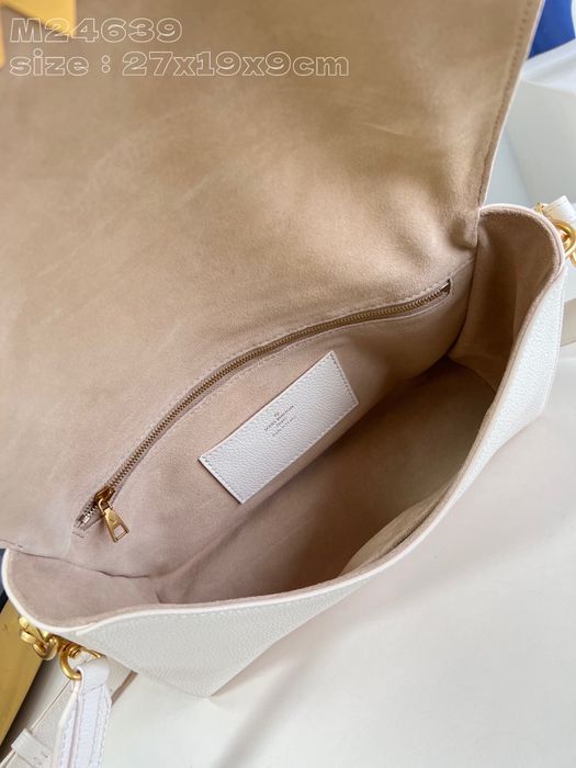 Geanta Louis Vuitton Soft Twist 27cm alb, Premium