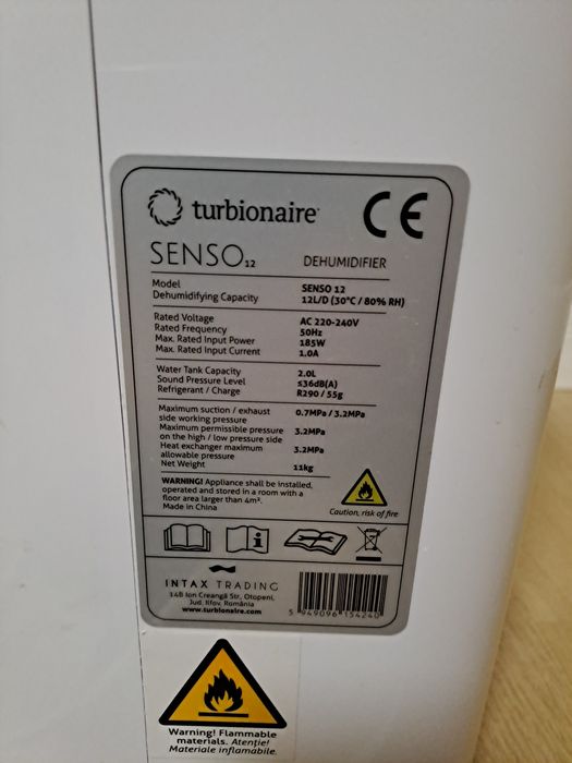 Dezumidificator Turbionaire Senso 12