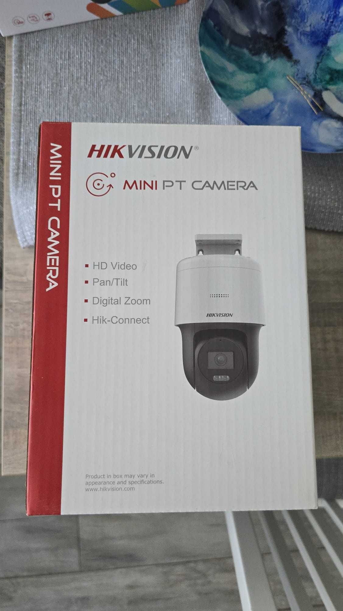 Camera IP PT Hikvision DS-2DE2C400MWG-E, 4MP 2K, IR, LED alb 30m,
