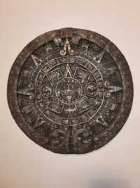 Calendar Aztec, piatra soarelui, Maya, lucrat manual