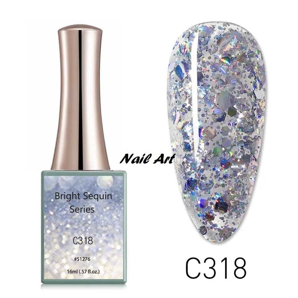 16ml CANNI Bright Sequin Series гел лак -16мл