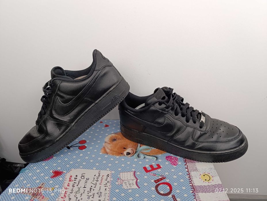 Nike Air Force 1 Low '07 Black''оригинални маратонки 46 номер