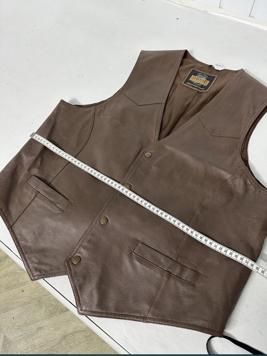 Vesta moto din piele XL John F. Gee