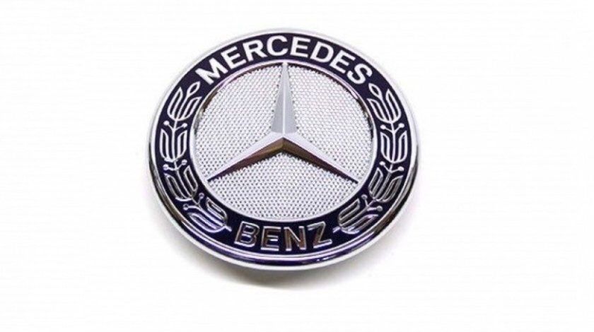 Emblema Capota  negru/fullblack 57mm Mercedes Class A C E S CLA