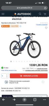 Bicicleta electrica easybike YK Volt-19 noua sigilata