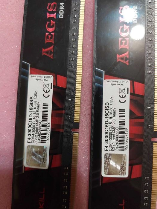 16GB DDR4 G.Skill Aegis, 3000Mhz, CL16