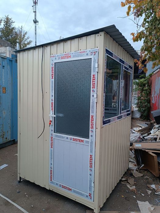 Будка охраны, проходная, пост КПП, ларек, магазин придорожный.