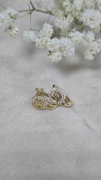 Серьги детские золотые ЖанТаС ломбард Астана