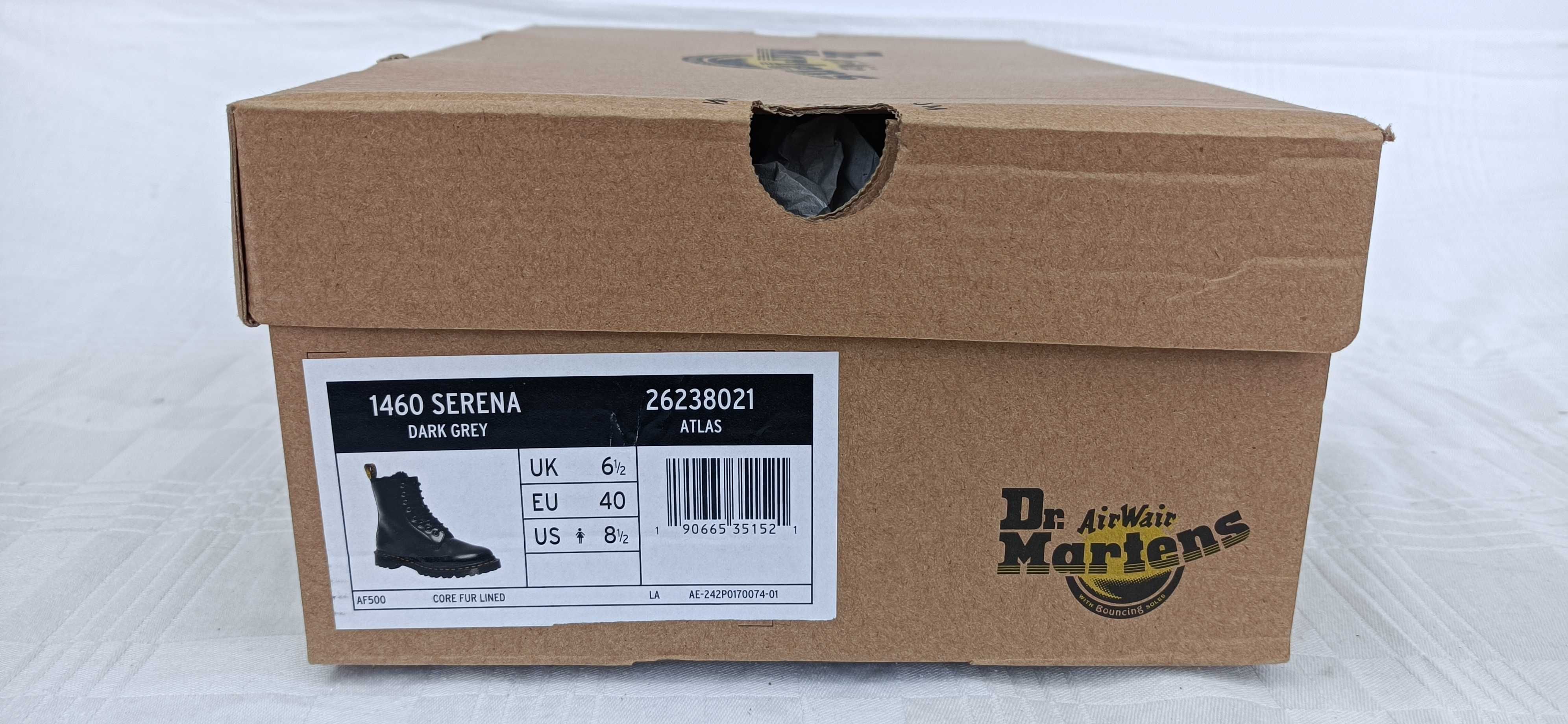 Dr Martens Serena Dark Grey Atlas ghete iarna blana 37, 38, 40, 41