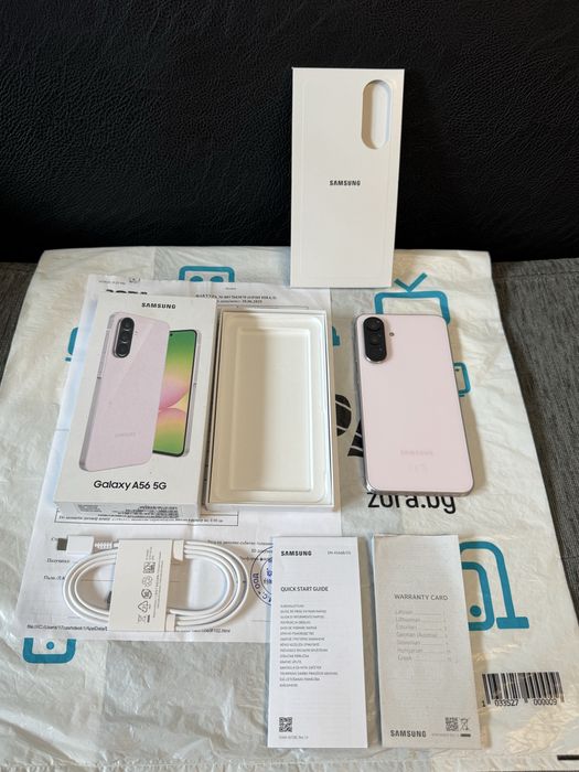 ***КАТО НОВ 256GB Samsung A56 5G Гаранция Зора 2027г Pink