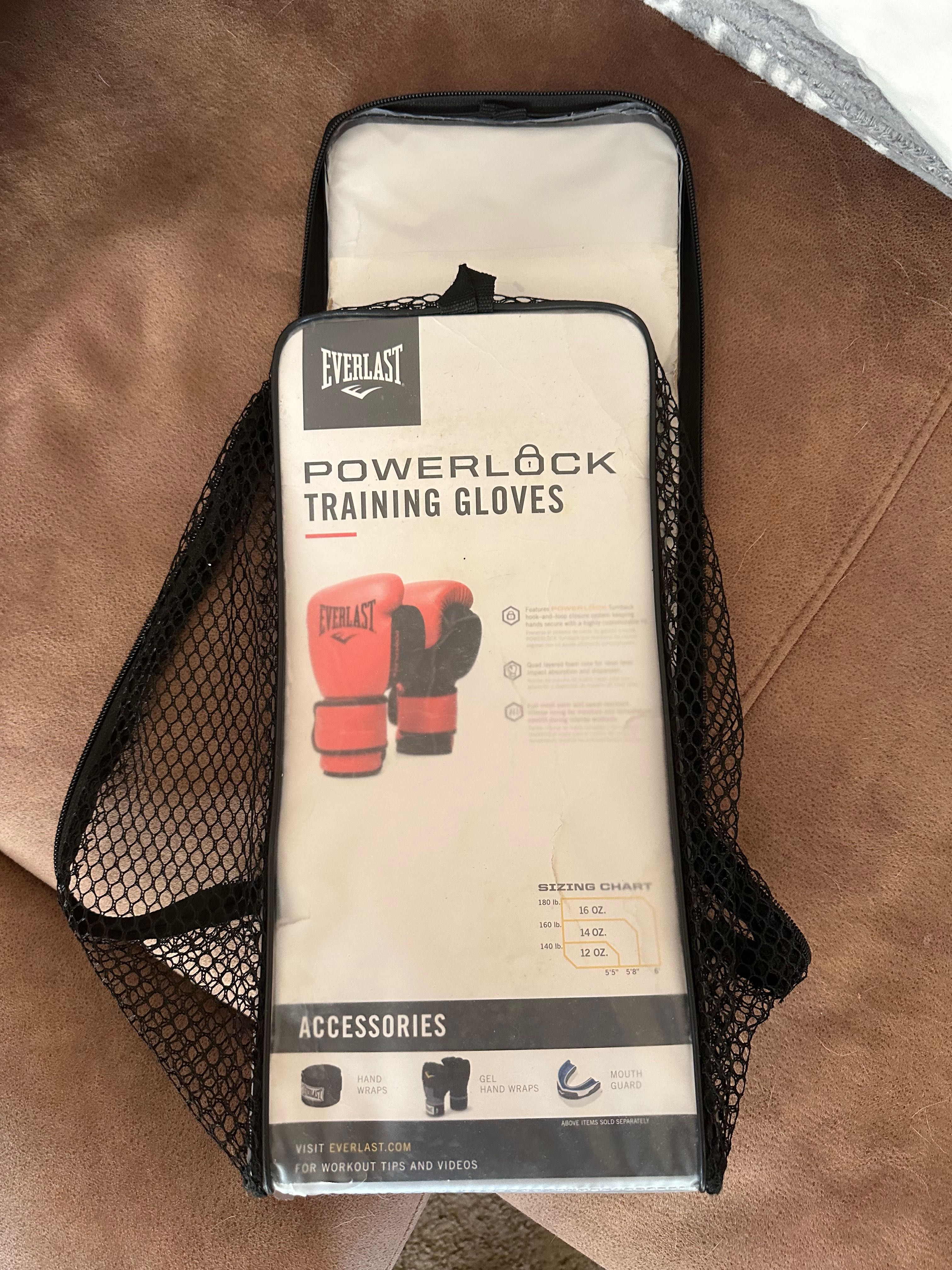 Мъжки боксови ръкавици EVERLAST Powerlock Pu red EV2200