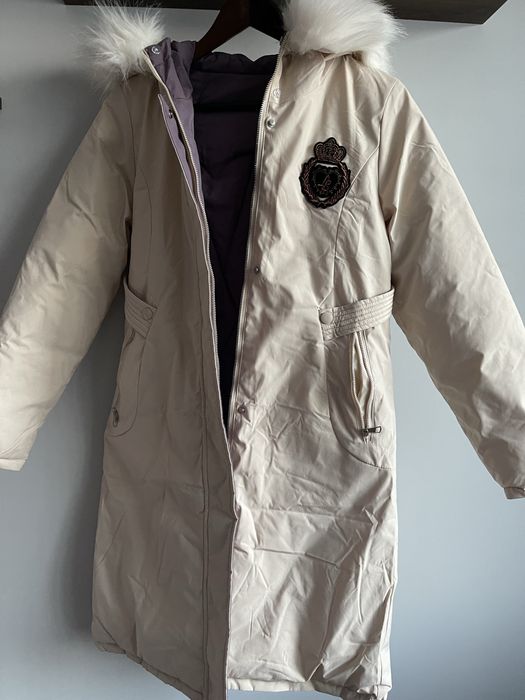 Пухено зимно яке двулицево