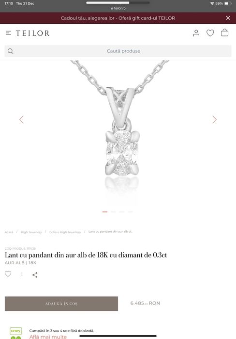 Set Teilor - cercei, inel si pandantiv, aur 18k, 4x0,30ct