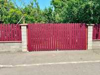 Garduri si porti stil jaluzea, sipca metalica, tabla cutata