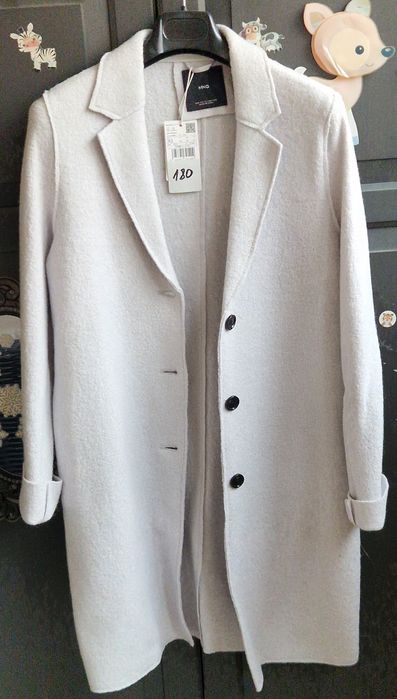 Palton lână Mango S