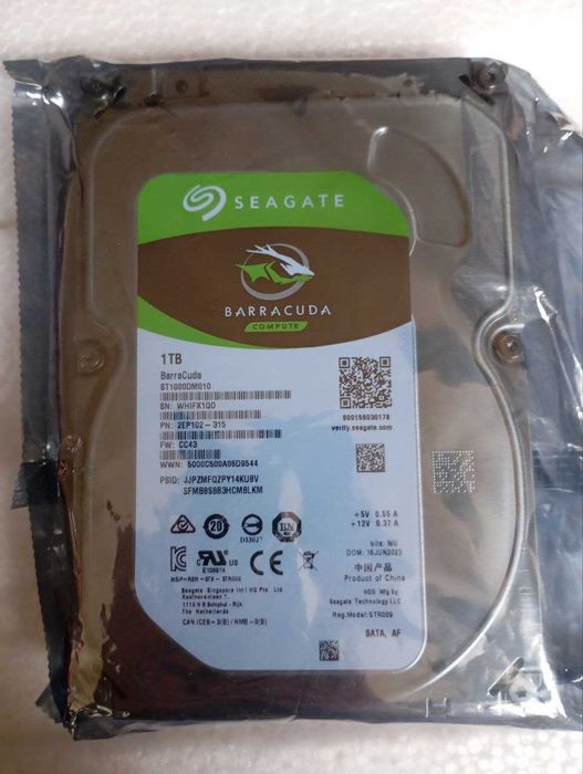 продаю абсолютно новый жесткий диск Seagate Baraccuda 1 tb