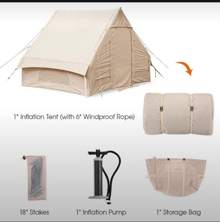 Палатка надувная бежевая