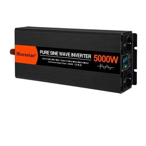Invertor Moexsiac, sinus pur, 5000W, 12V sau 24V  220V, dubla priza EU