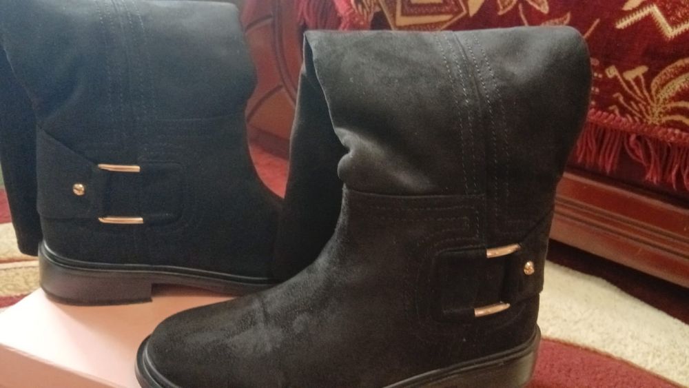 замшевые сапоги 35 размер