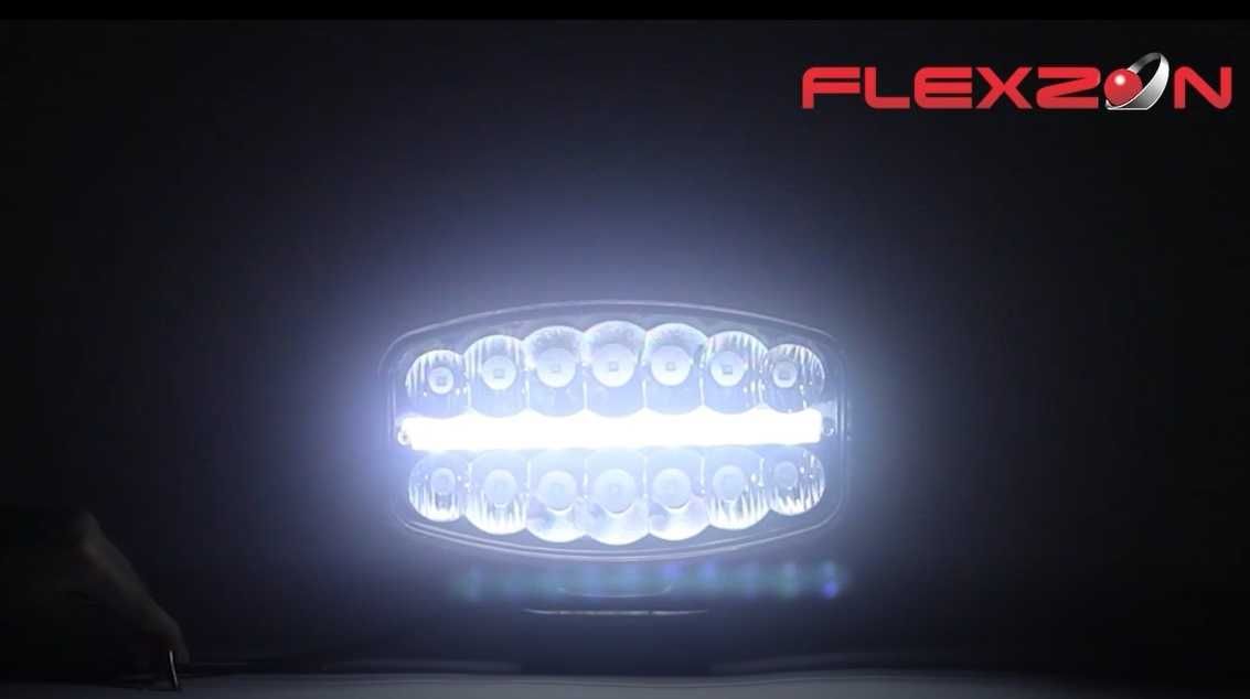 80W LED Лед Фар Халоген Неон ефект 12-24V E-Mark За DAF MAN Scania