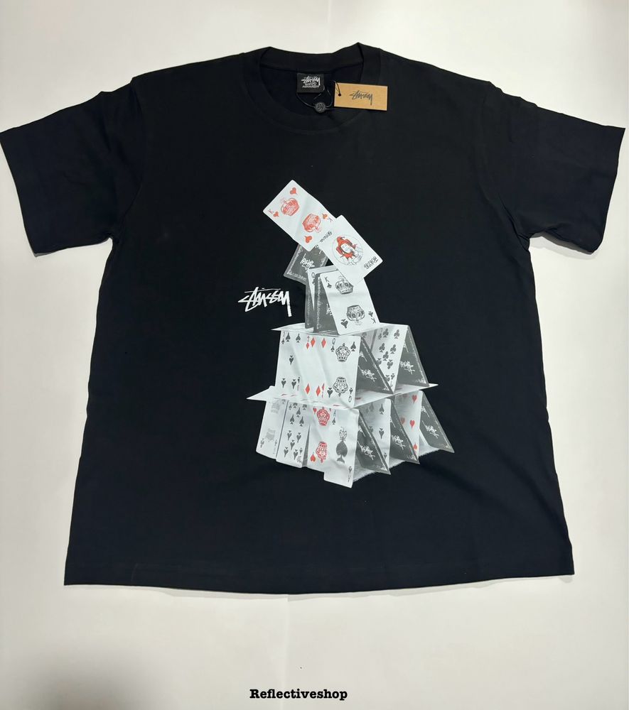 "Stussy Cards" white/black T-shirt