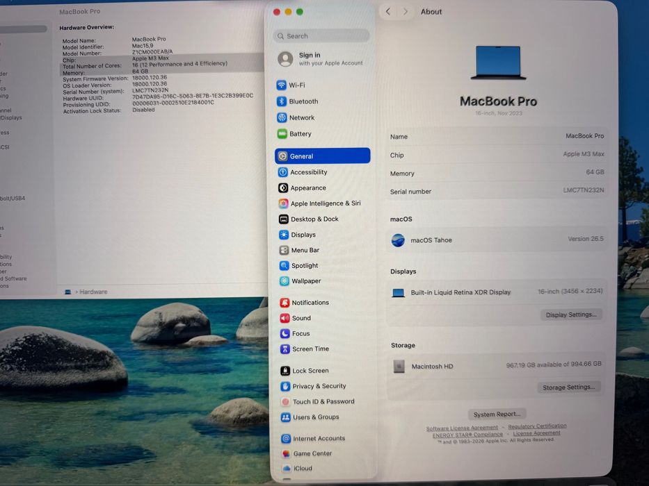 MacBook Pro 16" M3 MAX 16-CPU, 40-GPU, 64GB RAM, 1TB SSD В ГАРАНЦИЯ — миниатюра 6
