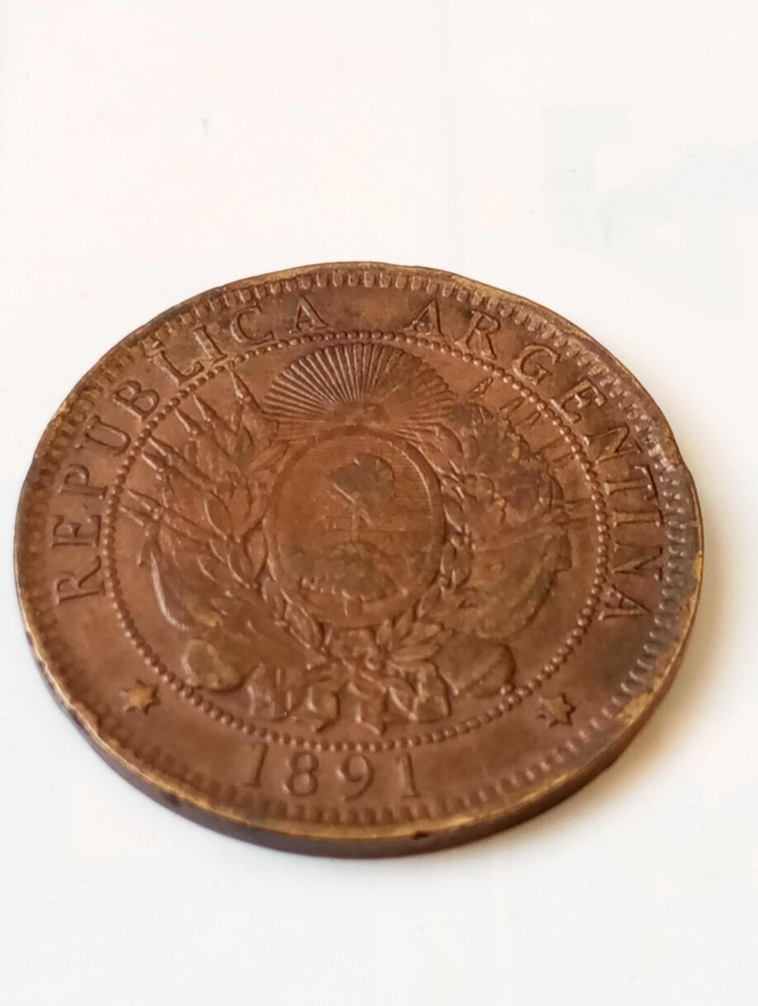 2 сентаво 1891 г. Аржентина
