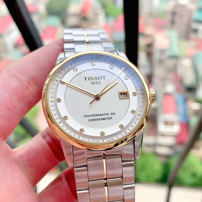 Ceas Tissot, Automatic (Powermatic 80), cu diamante, COSC