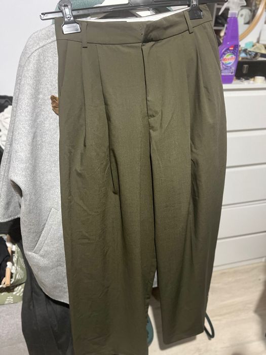 Set Zara jachetă oversize și pantaloni largi merg m ( talie 38)