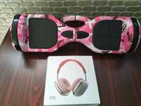Hoverboard nou cu lumini bluetooth căști wireless muzica încărcător ge
