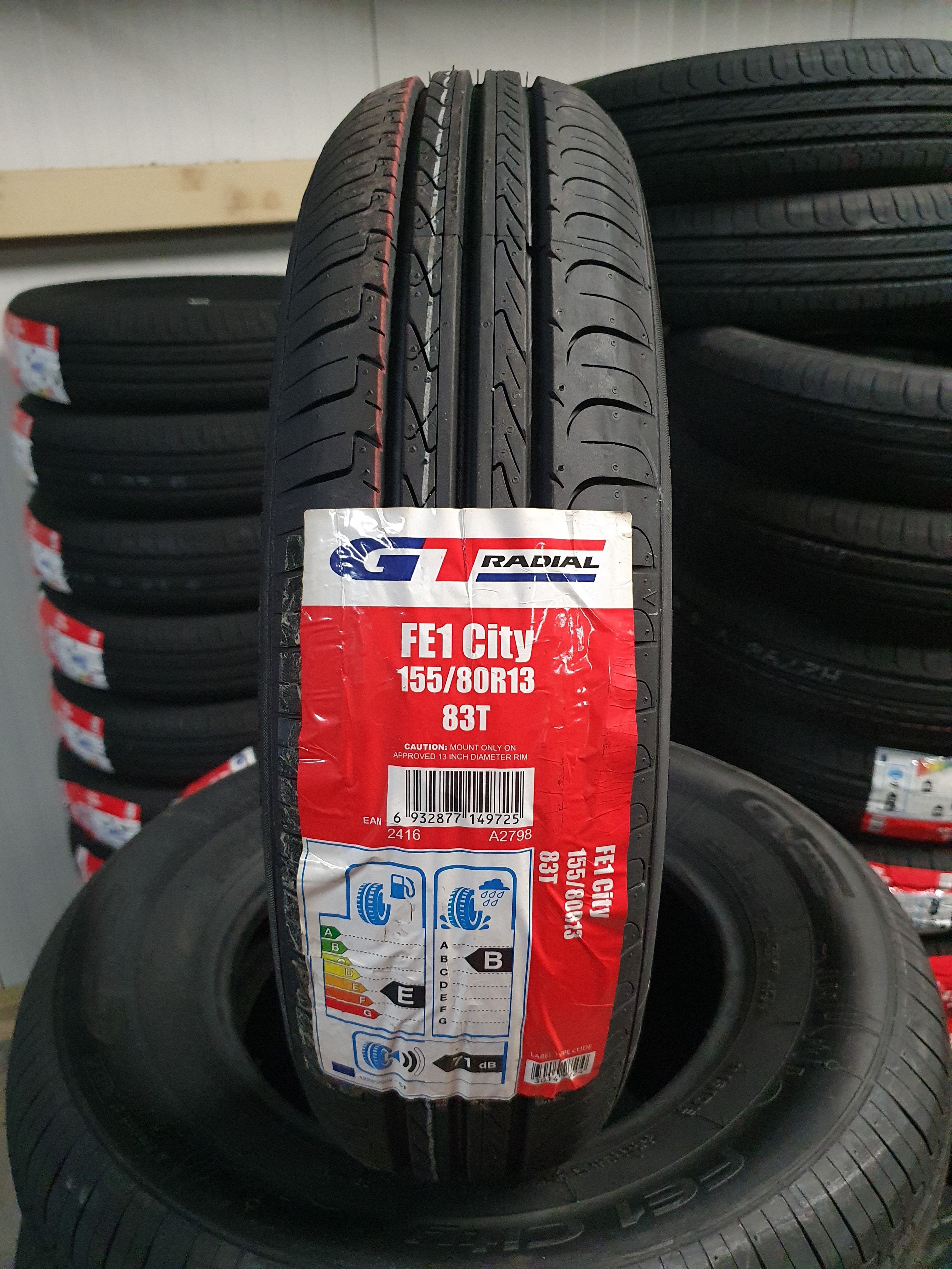 155/80r13 Gt Radial Fe1 City Gt 83t Xl Dot47118