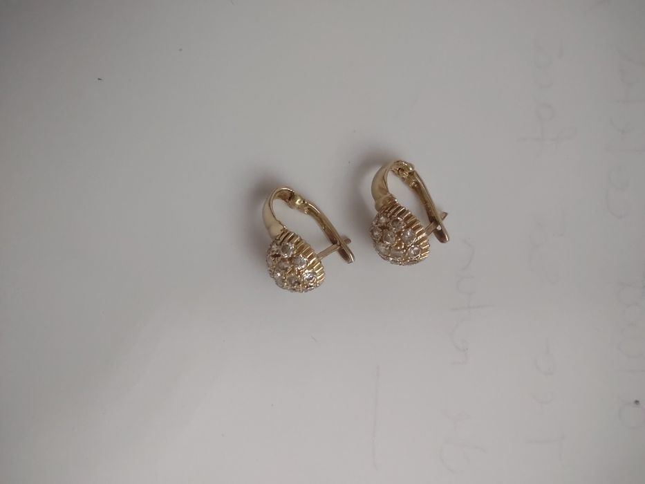 Cercei aur 14k pietre (efn)
