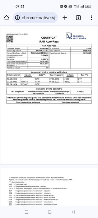 Skoda Fabia 2016 999 cm benzina