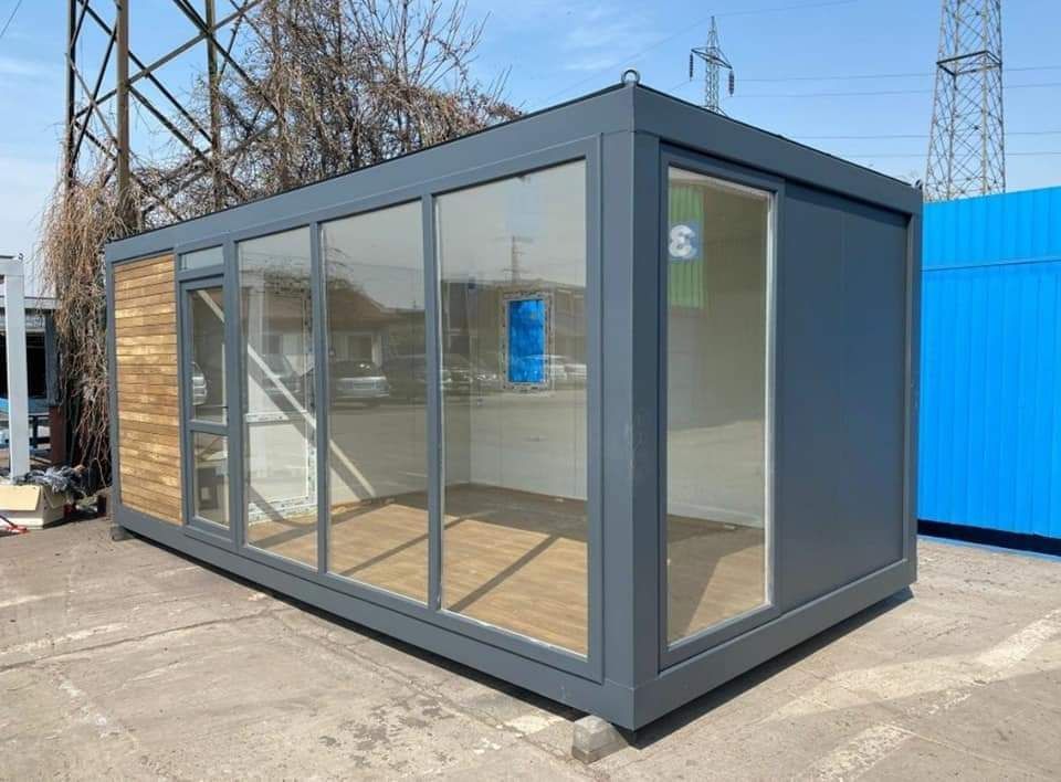 Container magazin alimentar birou cabină de pază