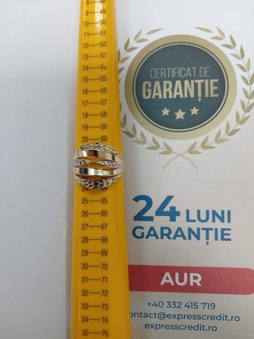 (AG33) Inel Aur 14K Garantie 2 Ani