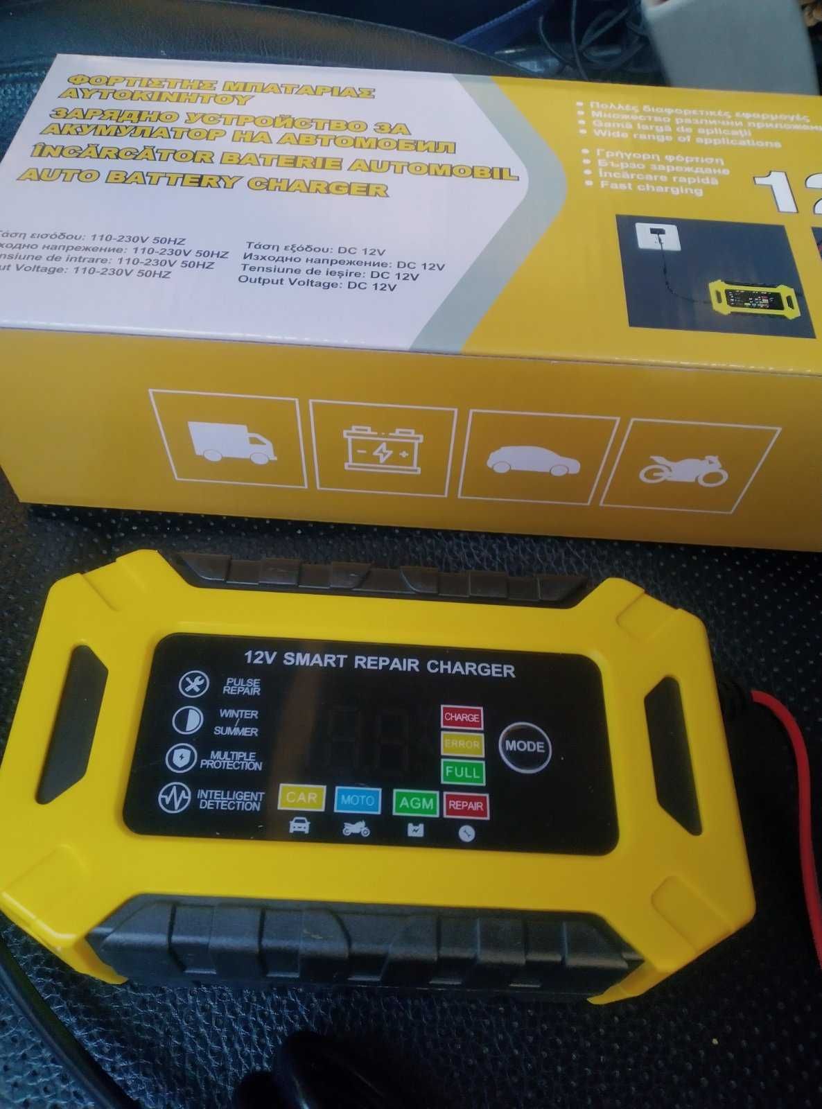 Импулсно електронно зарядно устройство за акумулатори 3/6 A 6/12 V