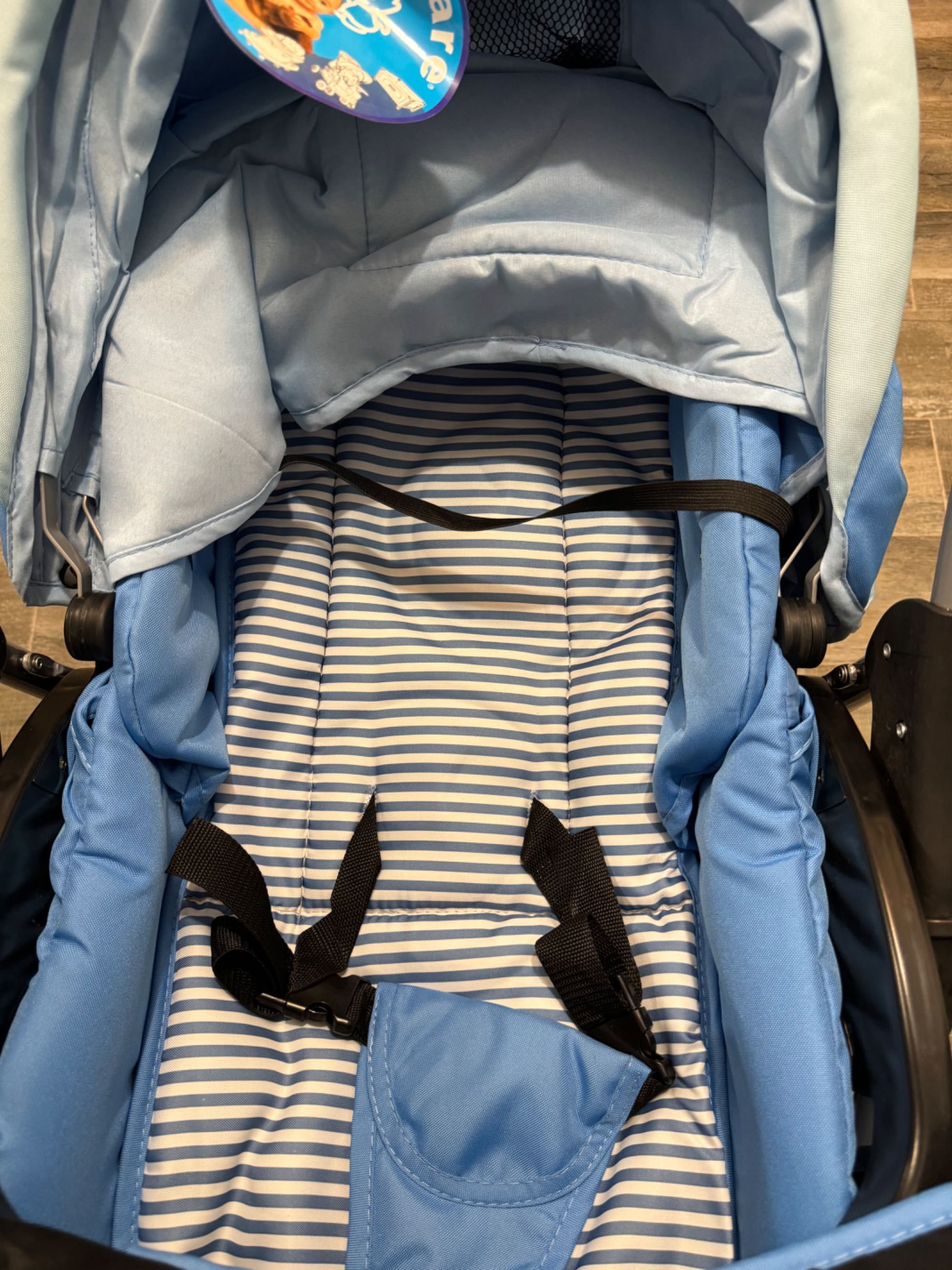 Carucior 2 în 1 bebeluși Baby Care albastru