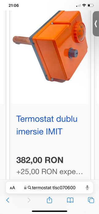 Termostat dublu imersie IMIT