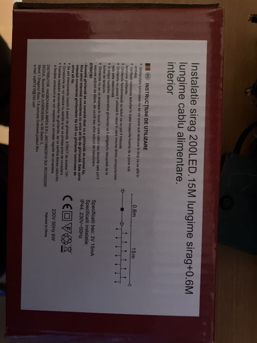 Instalatie craciun  200 led  15 m