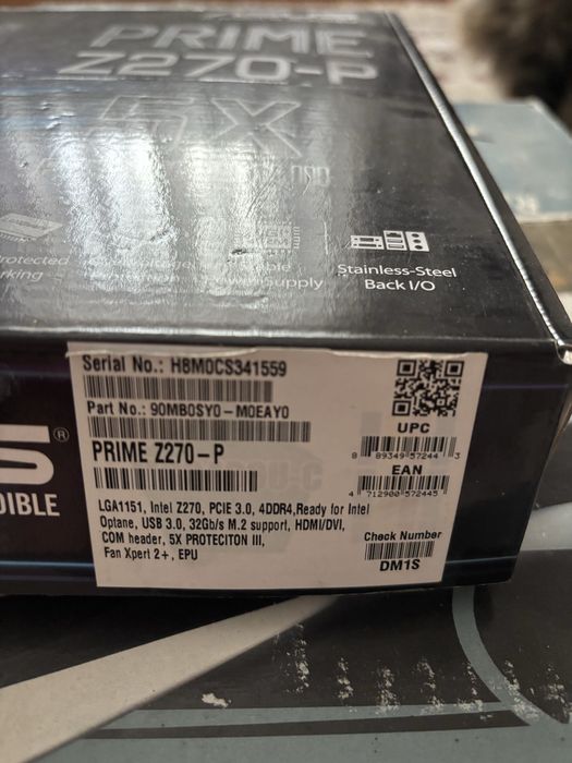 Placa de baza Asus prime z270-p + i3 7100 kit