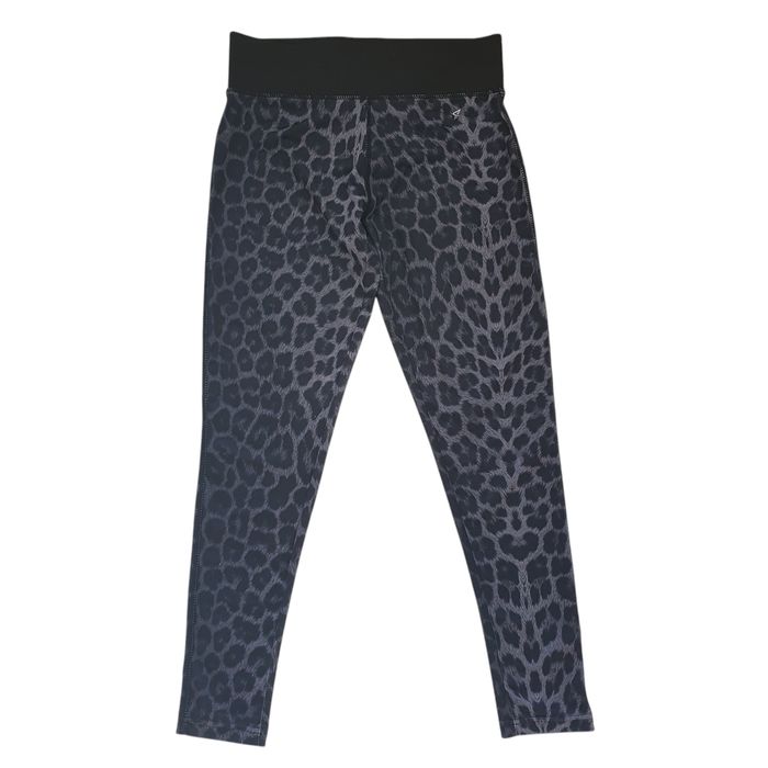 Colanti sport 38, 10, S-M, Workout, animal print, dama, gri si negru