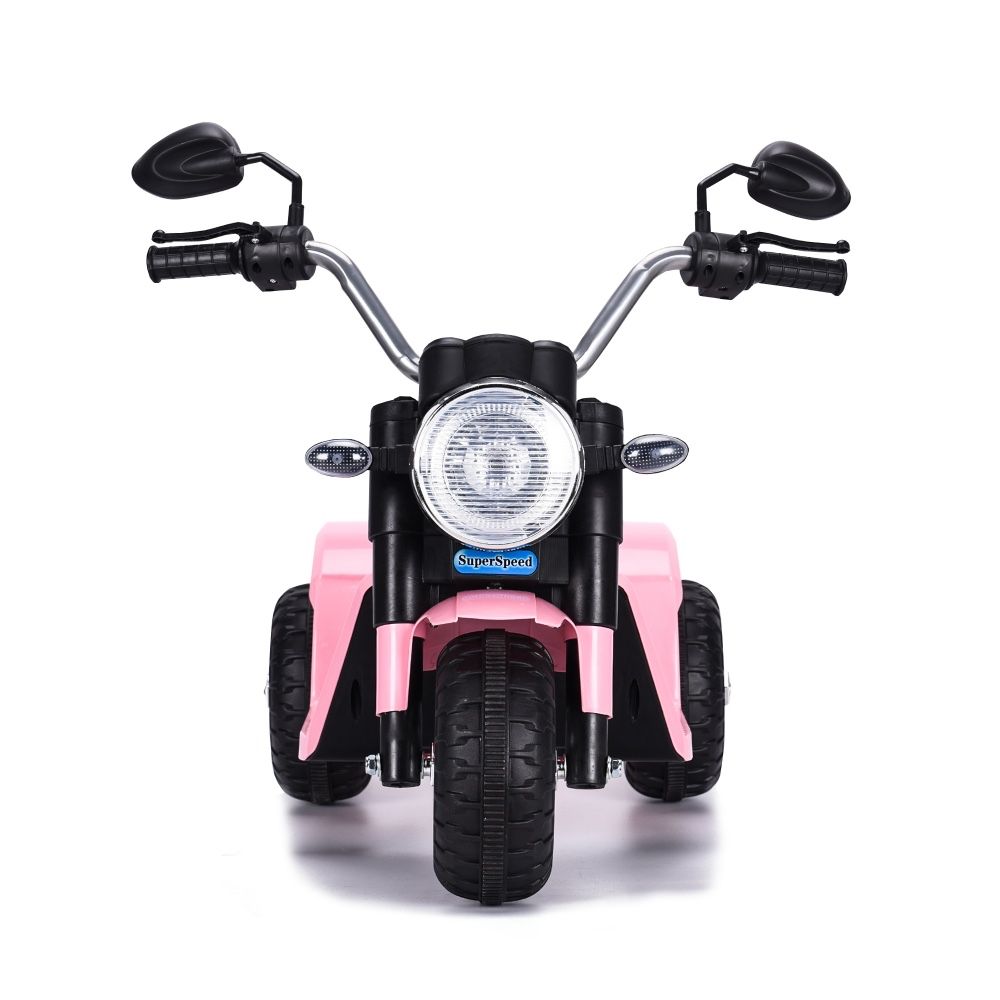 Motocicleta electrica cu scaun din piele Nichiduta Mini Pink