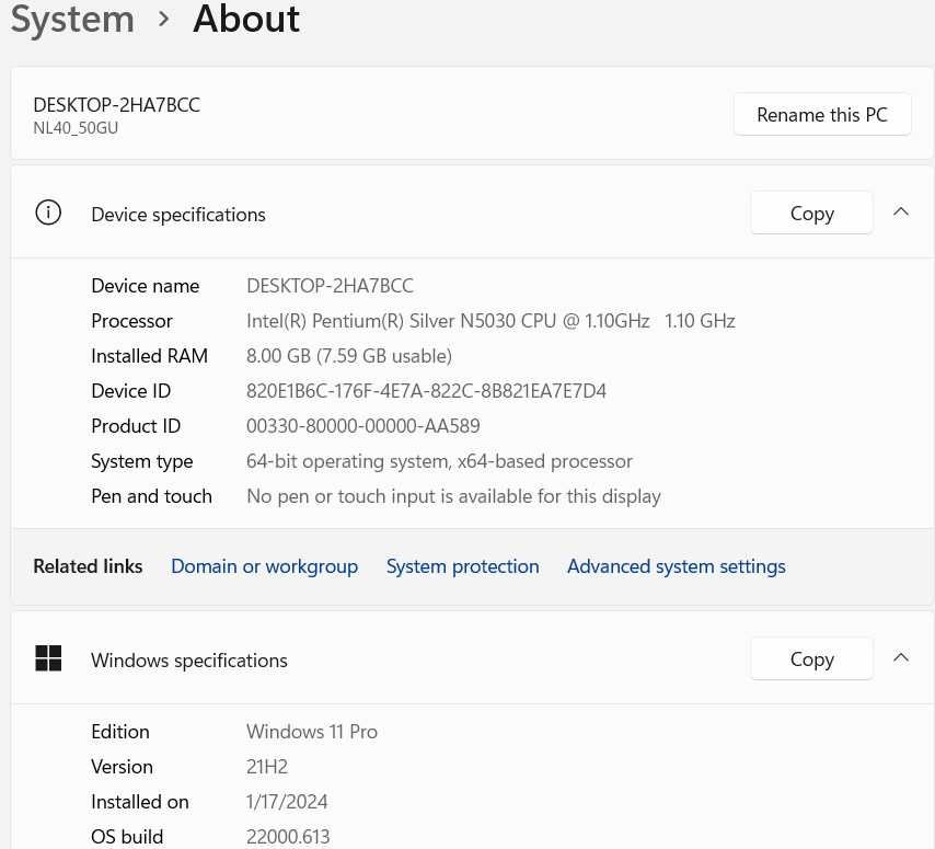 лаптоп 15.6" / Windows 11 / Chrome OS / 6 часа батерия