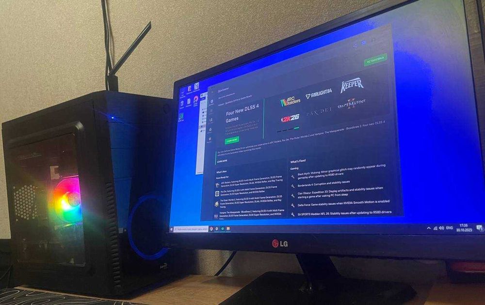 Продам компьютер с монитором 60hz