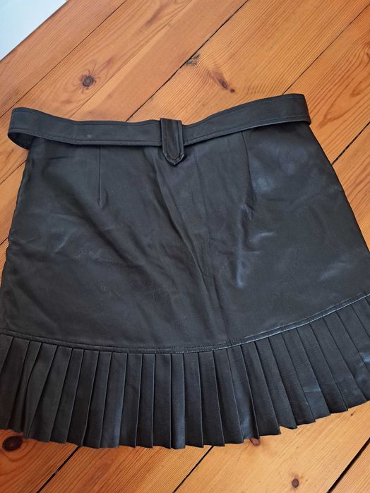 Кожена пола с колан