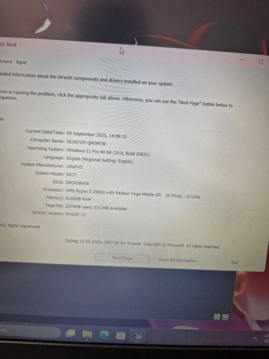 Lenovo V15 | Ryzen 5 | RX Vega 8 2GB |