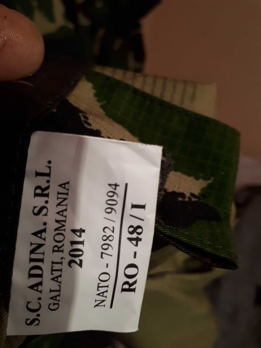 Costum militar vânătoare pescuit ripstop 48 I