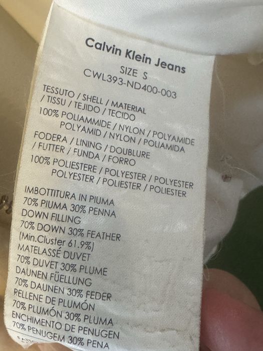 Пухено дамско яке Calvin Klein